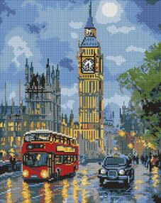 Алмазна мозаїка 40х50 АМО8121 Лондон вночі "Ідейка"