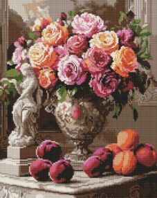 Алмазна мозаїка 40х50 АМО8122 Вишукані троянди "Ідейка"