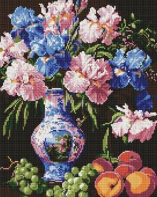 Алмазна мозаїка 40х50 АМО8123 Краса ірисів "Ідейка"