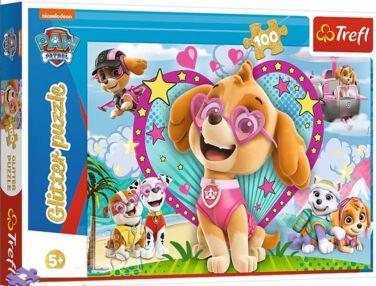 Пазли 100 елементів серденько Щенячий патруль Trefl 14818