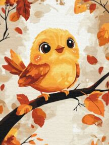 Розпис по номерах 30х40 КBS0166 Миле пташенятко brushme Брашми