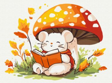 Розпис по номерах 30х40 КBS0172 Мишення з книжечкою brushme Брашми