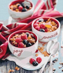 Розпис по номерах 40х50 BS51752 Ягідний сніданок brushme Брашми