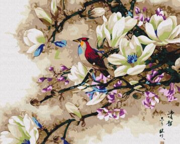 Розпис по номерах 40х50 BS52162 Співи екзотичного птаха brushme Брашми