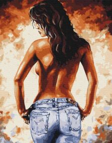 Розпис по номерах 40х50 BS52207 Джинсовий тренд brushme Брашми