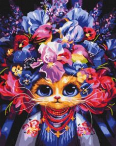 Розпис по номерах 40х50 BS54081 Літня киця brushme Брашми