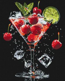 Розпис по номерах 40х50 BS54151 Насолода у бокалі brushme Брашми