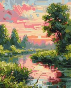 Розпис по номерах 40х50 BS54162 Затишний пейзаж brushme Брашми