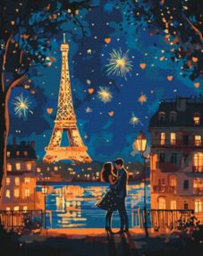 Розпис по номерах 40х50 BS54220 Кохання в повітрі brushme Брашми