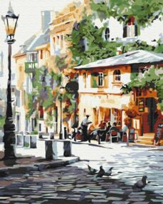 Розпис по номерах 40х50 BS8875 Літнє кафе brushme Брашми