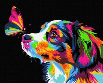 Розпис по номерах 40х50 BSВ0029 Кольоровий дотик металік/флуорік brushme Брашми