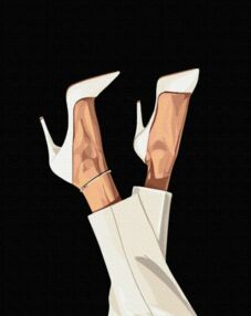 Розпис по номерах 40х50 BSВ0048 Крок до успіху на чорному фоні brushme Брашми