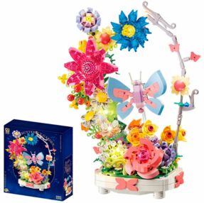 Конструктор квіти метелик світло 914 деталей BB032