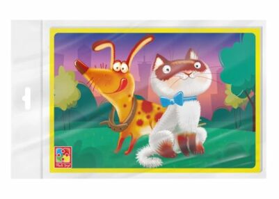 Пазли мякі Котик та песик VT1104-20