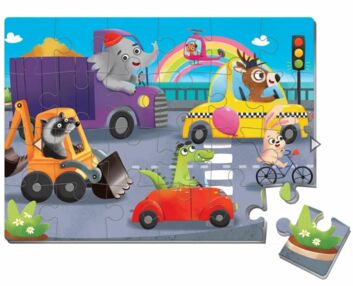 Пазли мякі Транспорт формат А4 VT1102-32