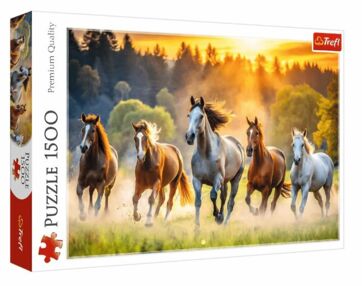 Пазли 1500 елементів Дикі коні Trefl 26215