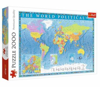 Пазли 2000 елементів Політична карта світу Trefl 27099