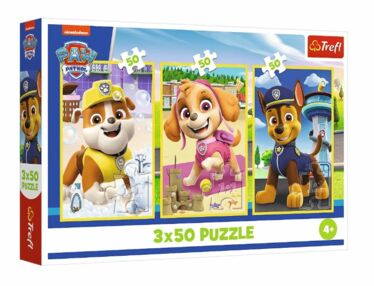 Пазли 3х50 елементів Песики мої друзі Trefl 34878