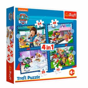 Пазли 4 в 1 Собака має значення Щенячий патруль Trefl 34650
