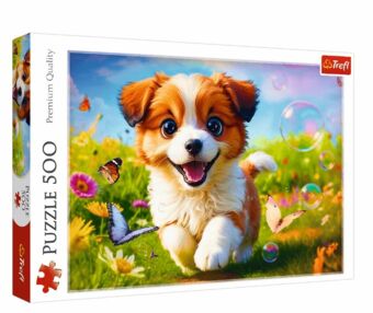 Пазли 500 елементів Веселе цуценя Trefl 37524