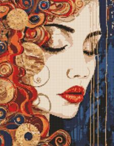 Алмазна мозаїка 40х50 АМО8033 Прекрасна дівчина "Ідейка"