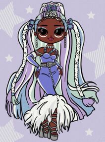 Розпис по номерах 30х40 KHO6272 LOL Surprise OMG Fashion show Braids зі стразами "Ідейка"