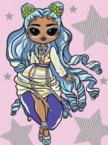 Розпис по номерах 30х40 KHO6273 LOL Surprise OMG Fashion show Frost зі стразами "Ідейка"