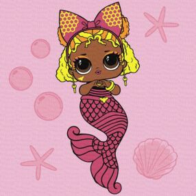 Розпис по номерах 40х40 KHO6265 LOL Surprise Mermaids Queen Bee "Ідейка"