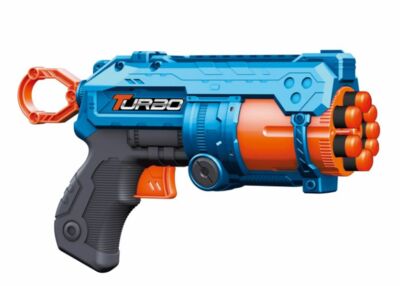 Іграшковий пістолет механічний з барабаном та м'якими набоями 24 штуки ВТ312