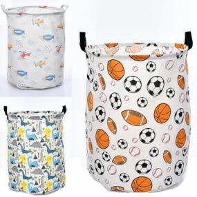 Кошик для іграшок діаметр 40 см висота 49 см 2 ручки 3 види MR 1466