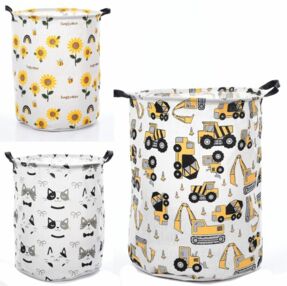 Кошик для іграшок діаметр 40 см висота 47 см 2 ручки 3 види MR 1467