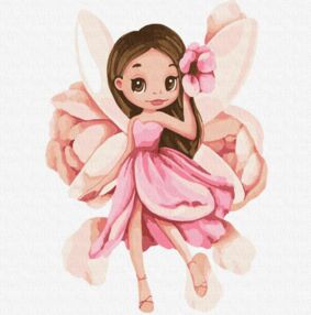 Розпис по номерах 30х30 КНО6042 Вишукана чарівниця "Ідейка"