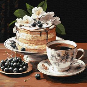 Розпис по номерах 40х40 КНО5681 Фруктова солодкість "Ідейка"