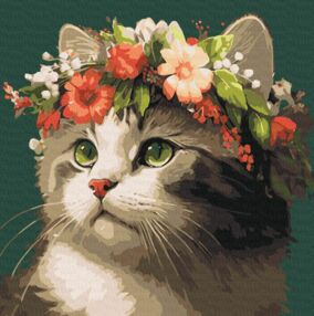 Розпис по номерах 40х40 КНО6509 Весняний вінок "Ідейка"