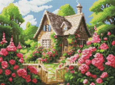 Алмазна мозаїка 30х40 АМО8141 Затишний будиночок "Ідейка"