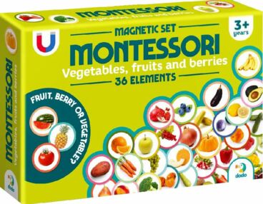 Магнітний набір Монтесорі Овочі, фрукти і ягоди 200272