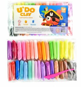 Набір для творчості U DO Glay 34 штуки брикет 6 г 30854 Набір для творчості U DO Glay 34 штуки брикет 6 г 30854