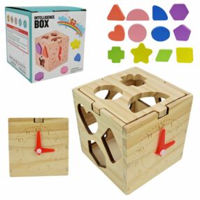 гра деревяна куб сортер 11 х 11 х 10,5 см C15046
