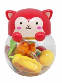 Брязкальце кошеня в банці 5 штук 2 кольори 6505