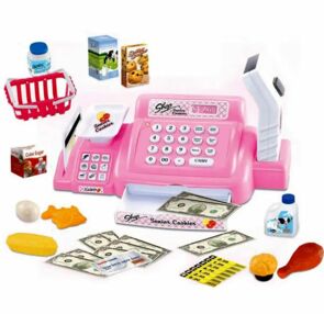 Касовий апарат сканер гроші продукти кошик музичний 888