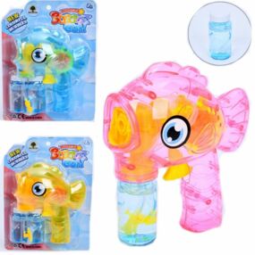 Мильні бульбашки пістолет - рибка запаска 2 штуки 3 кольори JNH843