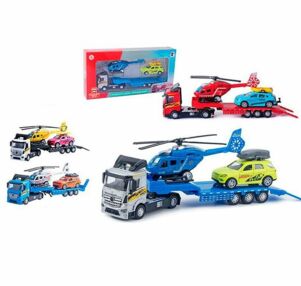 Трейлер металевий машина вертоліт інерційний 4 види M7138-29