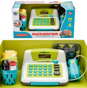 Касовий апарат калькулятор сканер продукти музичний 7016-1 UA Касовий апарат калькулятор сканер продукти музичний 7016-1 UA