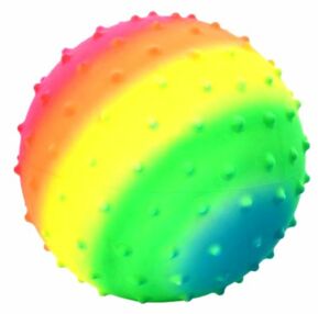 Мяч дитячий масажний веселка 6 дюймів MS 4512 Мяч дитячий масажний веселка 6 дюймів MS 4512