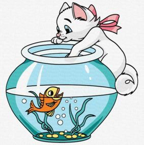 Розпис по номерах 30х30 КНО6202 Граціозний котик "Ідейка"