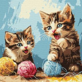 Розпис по номерах 30х30 КНО6721 Клубочки "Ідейка"