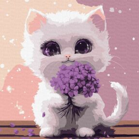 Розпис по номерах 30х30 КНО6724 Сонячний мурчик "Ідейка"