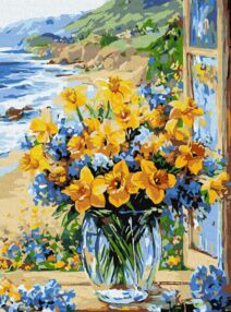 Розпис по номерах 30х40 КНО3301 Квіткове узбережжя "Ідейка"