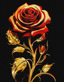 Розпис по номерах 40х50 КНО3244 Символ краси з фарбами металік "Ідейка"