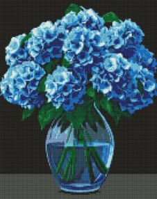 Алмазна мозаїка 40х50 АМО8001 Букет гортензій з АВ стразами "Ідейка"
